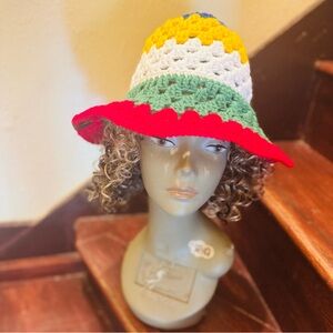 Colorful Crochet Sun Hat